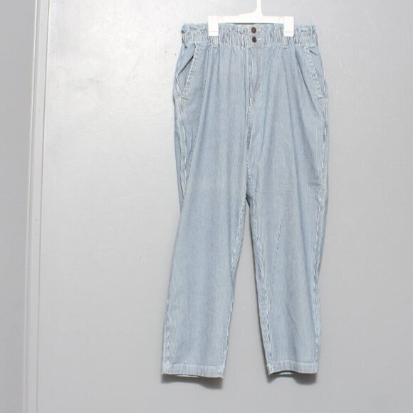 Universal thread nwt striped light wash paper bag waist jeans - Picture 1 of 11